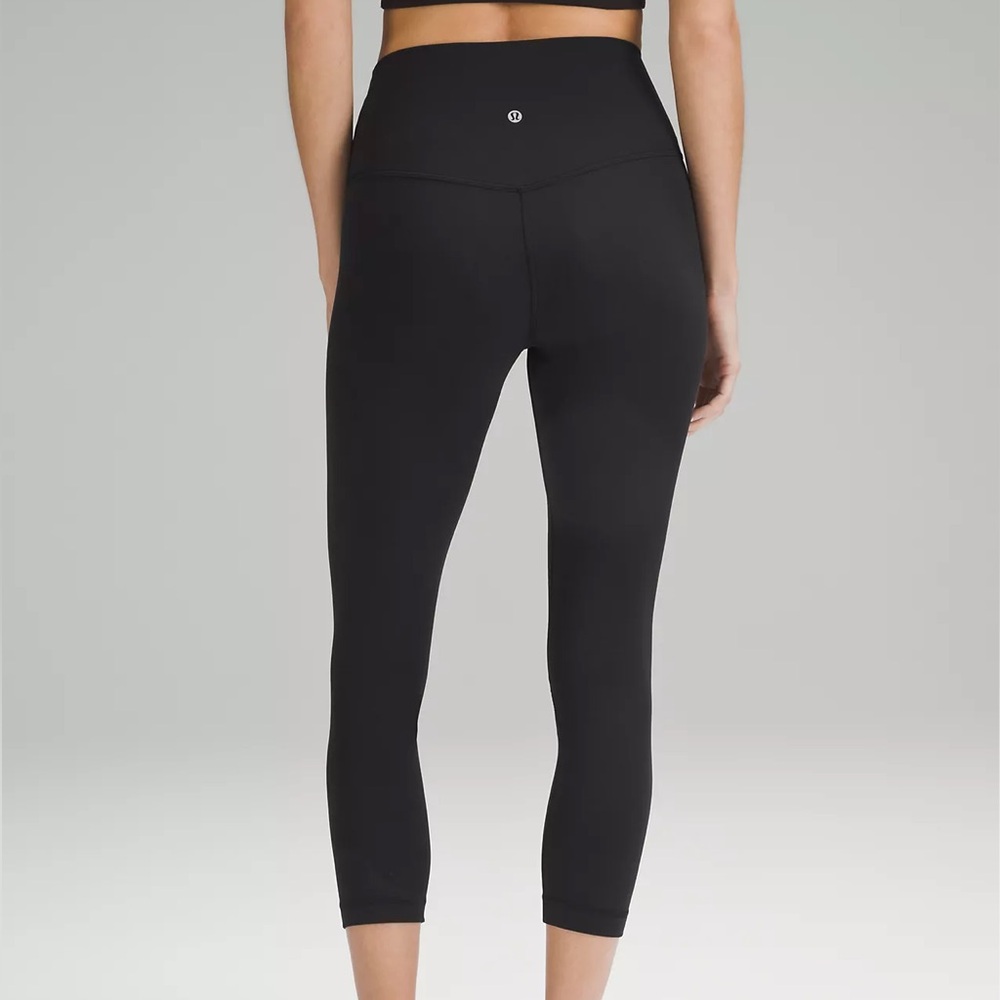 Lululemon Align 23” Crop High Rise Leggings Black Size 6